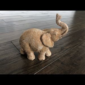 Gold elephant home decor accessory